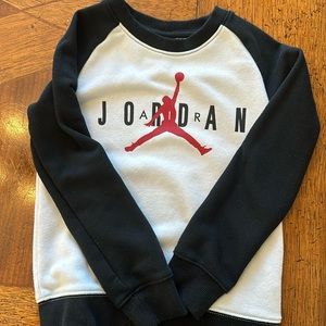 Kids Jordan crew neck sweatshirt- size 3-4 years- only wore once.